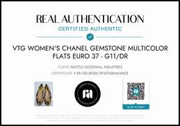 Vintage Chanel Women's Gemstone Multicolor Flats Size 37 EU/6.5 US AUTHENTICATED alternative image