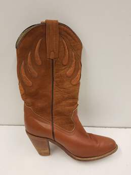 Frye Women Boots Leather Brown Size 7.5B alternative image