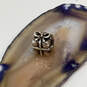 Designer Pandora 925 ALE Sterling Silver Classic Ribbon Bow Beaded Charm image number 1