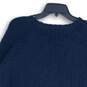NWT Old Navy Womens Navy Blue White Long Sleeve Crew Neck Pullover Sweater Sz XL image number 4