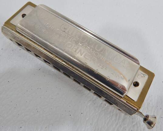 VNTG Hohner Brand Chromonica 260 Model Key of C Harmonica w/ Hard Case image number 3