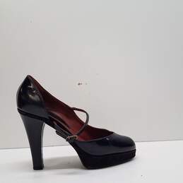 Marc Jacobs Patent Leather Mary Jane Pumps Black 8