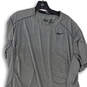 Mens Gray Pro Combat Dri-Fit Fitted Short Sleeve Pullover T-Shirt Size XXL image number 3