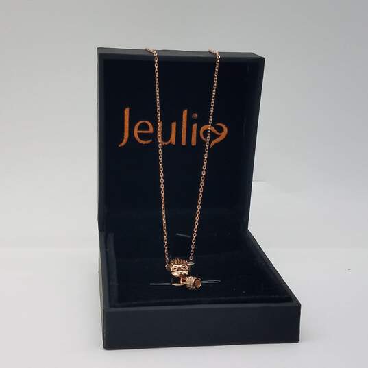 Jeulia Rose Gold Over Sterling I am Groot Tree Man Necklace 17 1/2" w/Box 4.5g image number 5