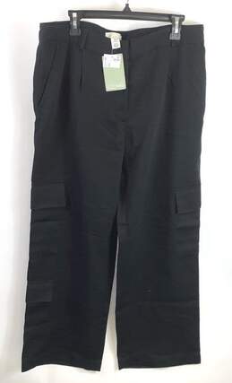 H & M Women Black Cargo Pants Sz 14