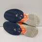 Mens White Orange Adizero Feather III Lace Up Tennis Shoes Size 8.5 image number 5