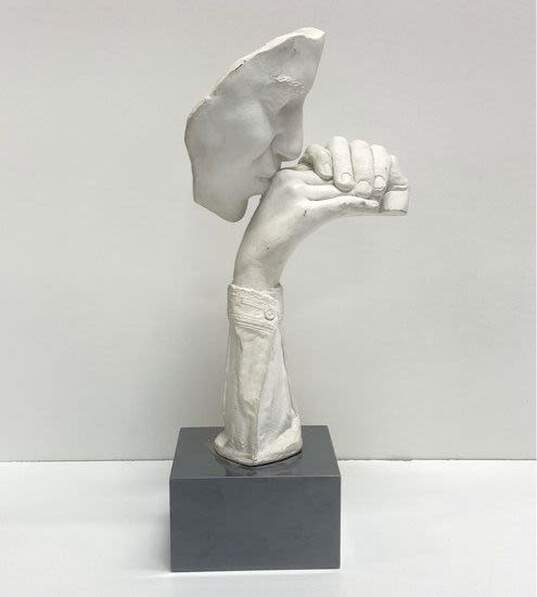 Austin Productions 18 inch Tall Vintage Sculpture "Au Revoir" Stamped 1986 image number 1