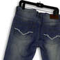 Womens Blue Denim Stretch Medium Wash Pockets Straight Leg Jeans Size 32 image number 4