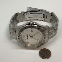 Designer Wenger Swiss Made Silver-Tone Stainless Steel Analog Wristwatch alternative image