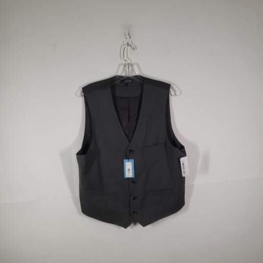 NWT Mens Regular Fit Sleeveless Button Front Suit Vest Size Large image number 1
