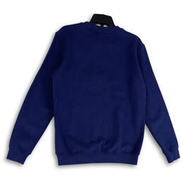 NWT Womens Blue Crew Neck Long Sleeve Regular Fit Pullover Sweatshirt Sz S alternative image