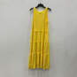 NWT Womens Yellow Sleeveless Scoop Neck Pullover Shift Dress Size XL image number 2