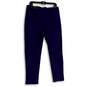 NWT Womens Blue So Slimming Brigitte Flat Front Pull-On Ankle Pants Size 2R image number 2