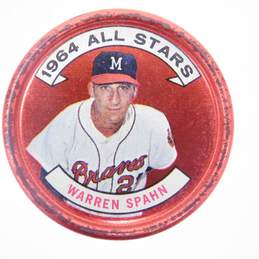 1964 HOF Warren Spahn Topps Coins #160 Milwaukee Braves