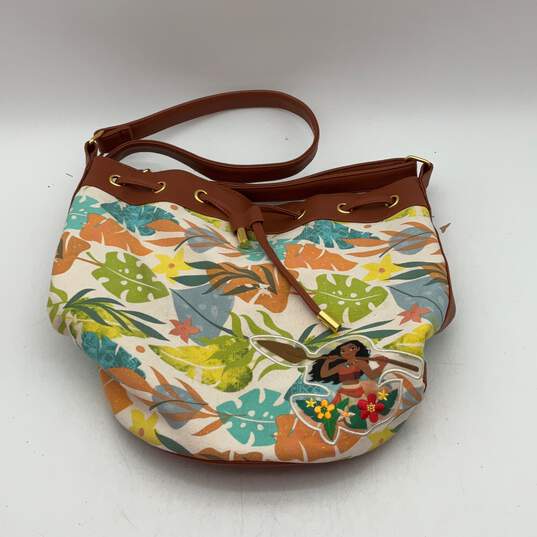 Disney Womens Multicolor Moana Adjustable Strap Inner Pocket Beach Bucket Bag image number 1