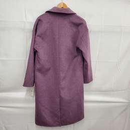 NWT Free People WM's Wool & Polyester Blend Lavender Button Overcoat Size XS alternative image