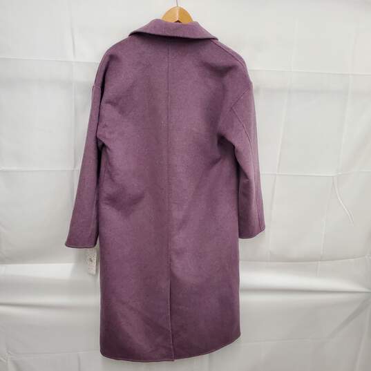 NWT Free People WM's Wool & Polyester Blend Lavender Button Overcoat Size XS image number 2
