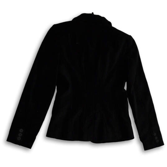 Womens Black Regular Fit Long Sleeve Single Breasted Two Button Blazer Sz 2 image number 2