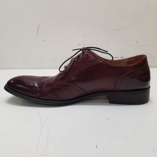 SST&C Burgundy Leather Oxford Dress Shoes Men's Size 9.5 image number 2