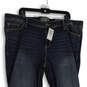 NWT Womens Blue Luxe Stretch Medium Wash Slim Fit Bootcut Jean Size 22T image number 3