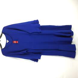 Avenue Women Cobalt Blue Long Sleeve Dress XXXL 26 28 NWT