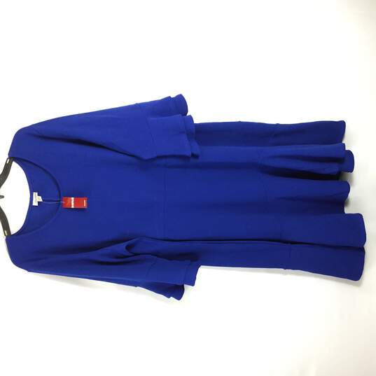 Avenue Women Cobalt Blue Long Sleeve Dress XXXL 26 28 NWT image number 1