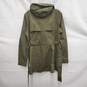 Columbia WM's Lightweight Insulted Army Green Button & Zip Windbreaker Size M image number 2
