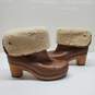 UGG  Lynnea  Boots Women's Brown Leather Lined Convertible Fold Size 7 image number 1