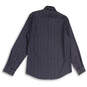 NWT Mens Blue Monogram Long Sleeve Pointed Collar Button-Up Shirt Size M image number 2