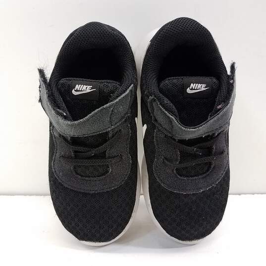 Nike Tanjun Black/White Toddlers Shoes Size 8C 818383-011 image number 6