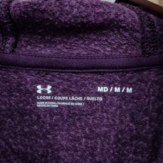 Under Armour Women's Maroon Pullover Hoodie Size M image number 4