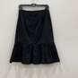 Prada Womens Black Flat Front Side Zip Knee Length Flare Skirt Size 42 w/ COA image number 3