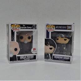 Funko Pop! Television 817 The Addams Family Uncle Fester (Walgreen's Exclusive) and 1309 Wednesday - Wednesday Addams (Set of 2)