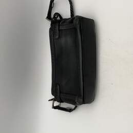 Brighton Womens Black Leather Strap Outer Zipper Pocket Shoulder Bag alternative image