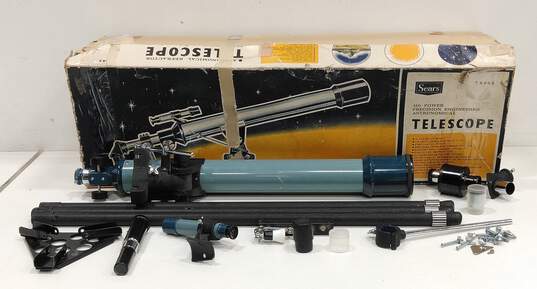 Vintage Sears Astronomical Refractor 350 Power Telescope with Tripod image number 7