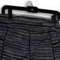 Womens Gray Black Flat Front Elastic Waist Pull-On Capri Leggings Size S image number 3