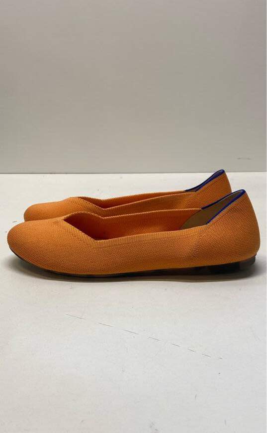 Rothy's The Flat Knit Flats Orange 9.5 image number 2