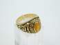 VTG 10K Gold Faceted Yellow Sapphire Class Ring 7.1g image number 2