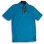 NWT Under Armour Mens Blue Short Sleeve Collared Polo Shirt Size Small image number 1