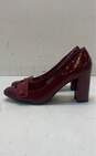 Isaac Mizrahi Burgundy Mary Jane Pump Heels Shoes Size 9.5 B image number 2