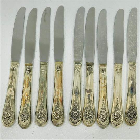 Vintage WM Rogers MFG Co. Jubilee Silver-Plated Dinner Knives Lot image number 1