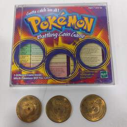 Hasbro Pokemon Battling Coin Game 3 Unique Coins 1999 for sale