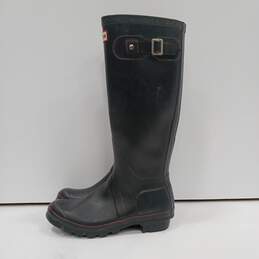 Hunter Tall Slip On Black Rain Boots Size 5 alternative image