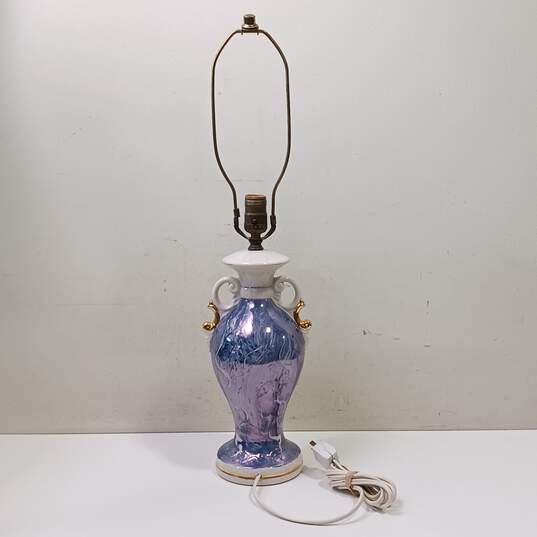 Royal Oxford Blue Porcelain Table Lamp image number 2