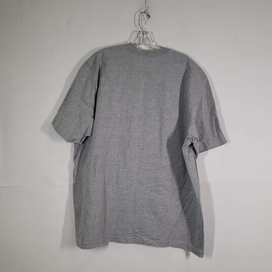 Mens Original Fit Chest Pocket Crew Neck Short Sleeve Pullover T-Shirt Size XL image number 2