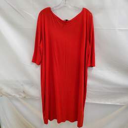 Eileen Fisher Red Pullover Dress Women's Size XL