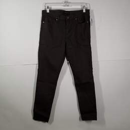 Womens Dark Wash Denim 5-Pocket Design Straight Leg Jeans Size 30/10