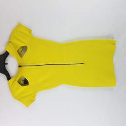BCBG Maxazria Women Yellow Mini Dress XXS NWT alternative image