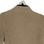Womens Tan Knitted Long Sleeve Button Front Cardigan Sweater Size S image number 4
