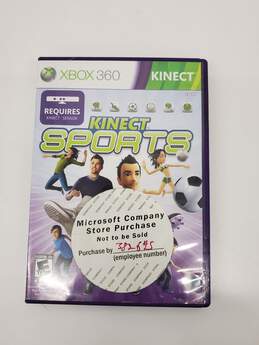 Xbox 360 Kinect Sports Game disc has scratches Untested
